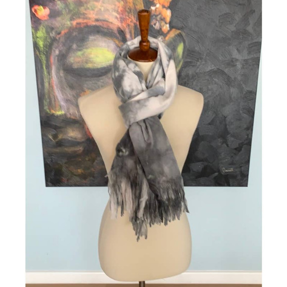 bp Accessories - NWT Nordstrom BP Gray and White Tie Dye Scarf One Size OS cute casual chic